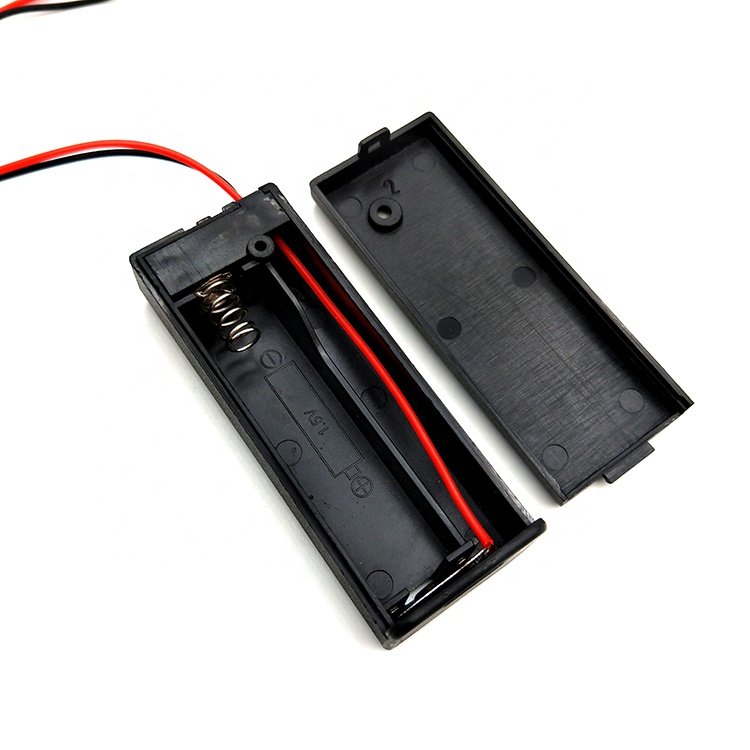 Battery Box D Cell Battery Holder 1.5V Aa Battery Holder With Switch Cover