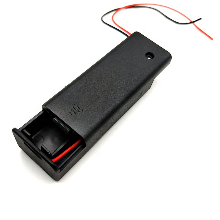 Battery Box D Cell Battery Holder 1.5V Aa Battery Holder With Switch Cover