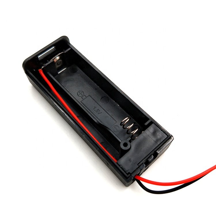 Battery Box D Cell Battery Holder 1.5V Aa Battery Holder With Switch Cover