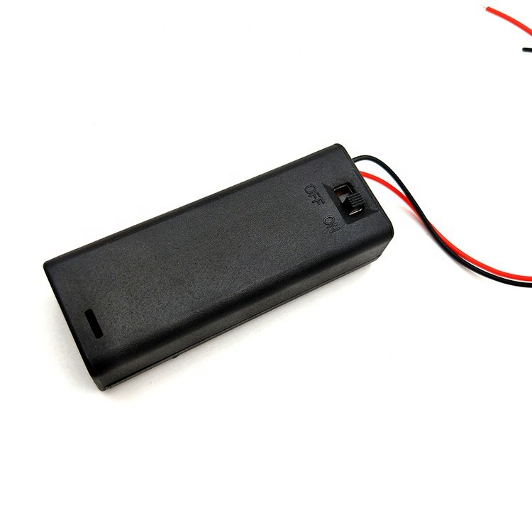 Battery Box D Cell Battery Holder 1.5V Aa Battery Holder With Switch Cover