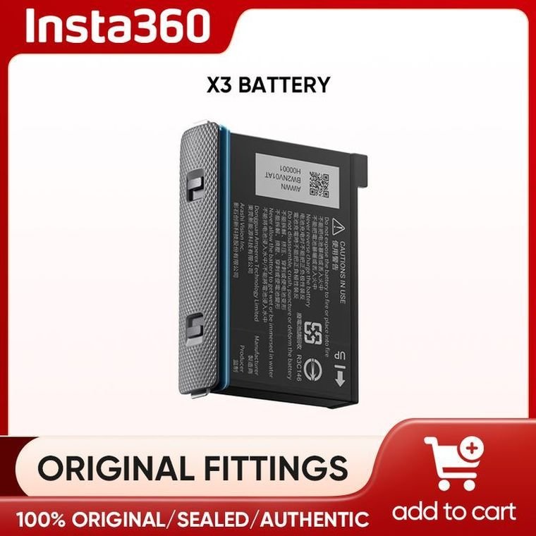 Original Insta360 X3 Battery For Insta 360 One X3 Camera Spare battery brand new Power Accessories Insta360 X3 Battery
