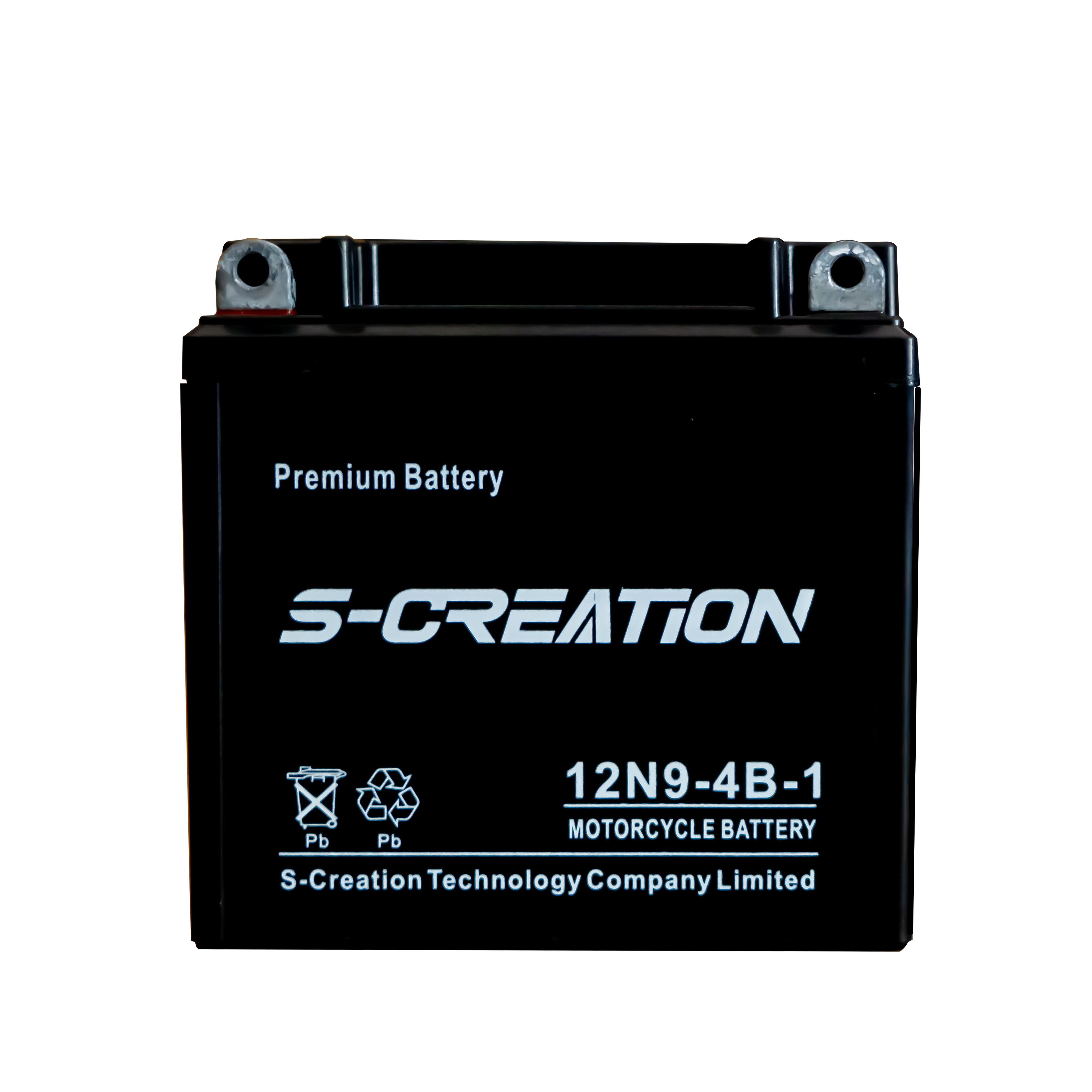 Best price motorcycle battery replace 12N9-4B-1 12V 9AH Maintenance Free Motorcycle Battery
