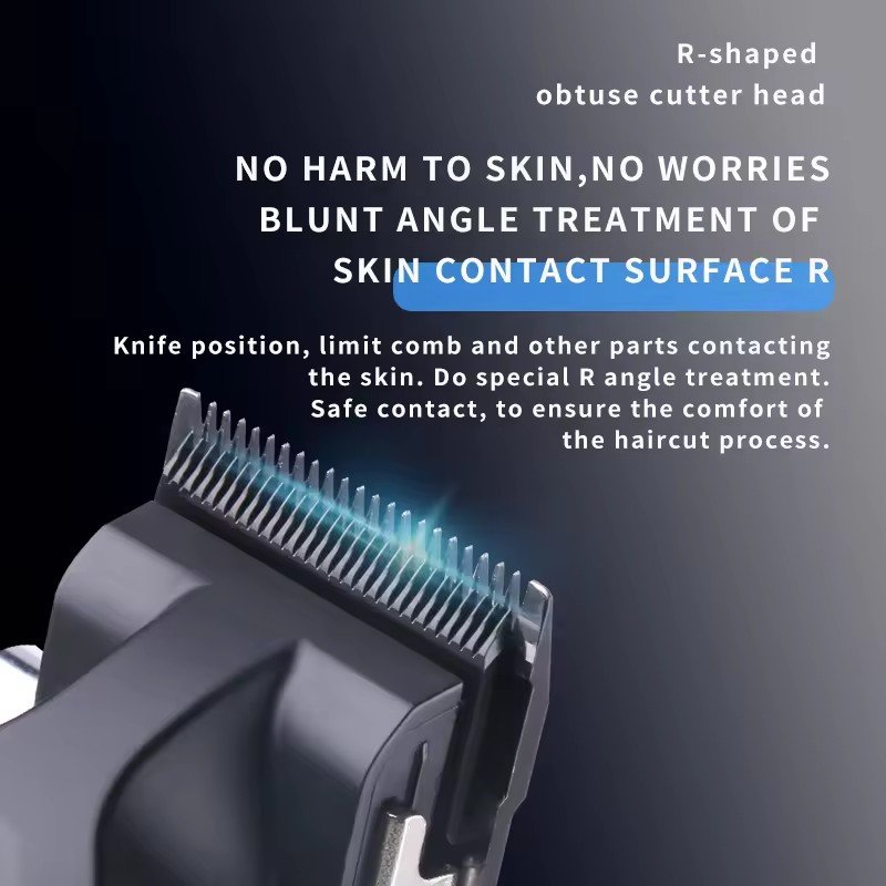 Kemei 2296 2500mah Lithium Battery Adjustable trimmer Cordless Electric Body Groin Hair Trimmer For Men