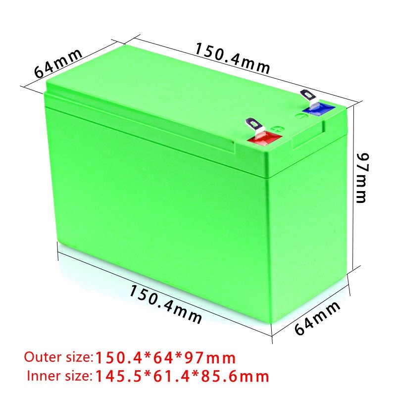 12v/24v 3ah 6ah 7ah 10ah 12ah battery cases abs plastic shell empty lithium battery case box