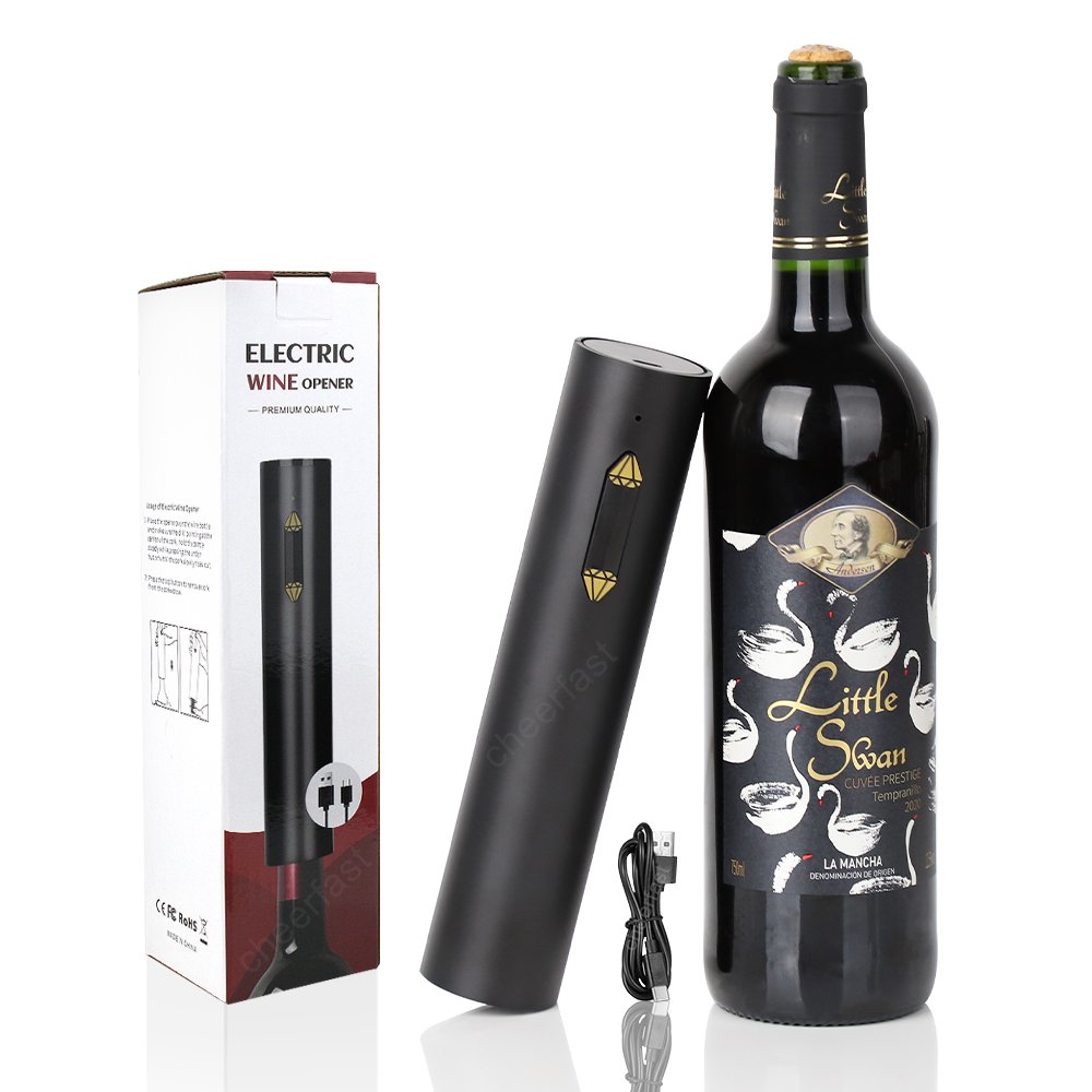 Halloween Day Gift Electric Automatic Wine Opener Custom Logo Wine Bottle Opener Plastic Effortless Battery Bottle Opener