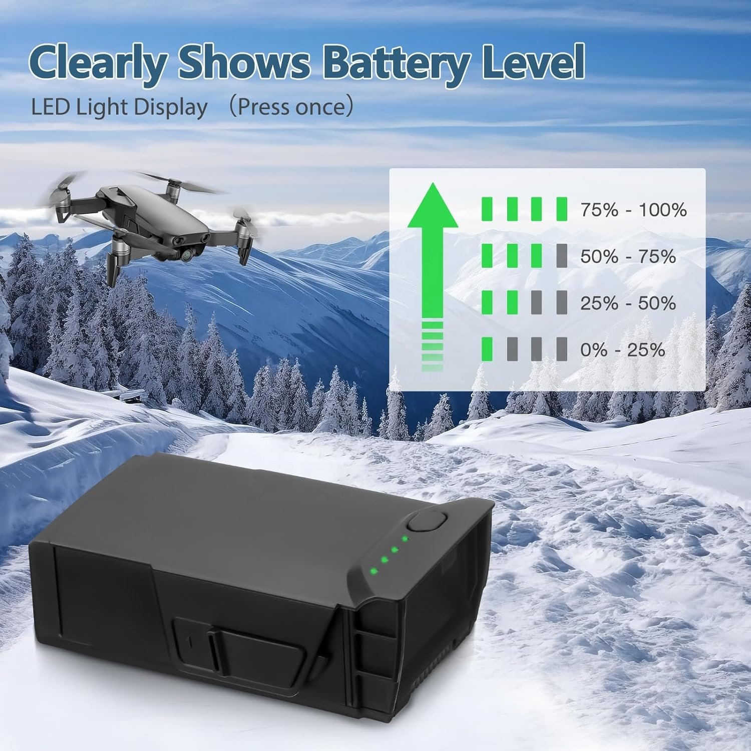 11.55V 2375 mAh LiPo Intelligent Flight Battery 21Mins Replacement for DJI Mavic Air 1 battery Drone Accessories