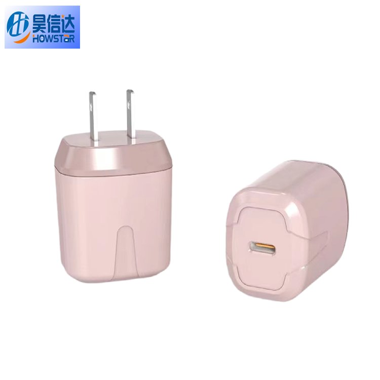 Factory Direct PC Material Type-C Fast Charging USB Cell Phone Accessories EU Plug & UK Socket Travel Charger 5V1a2a5V3a Output