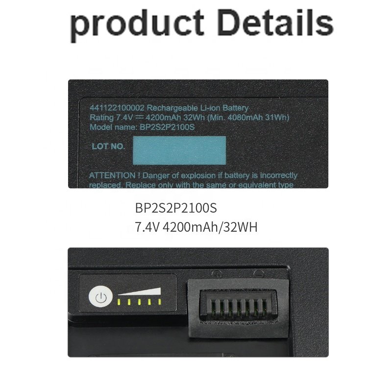 Laptop battery New BP2S2P2100S 242122100002 441122100002 Battery For Getac T800 G2 Tablet PC 7.4V 32WH