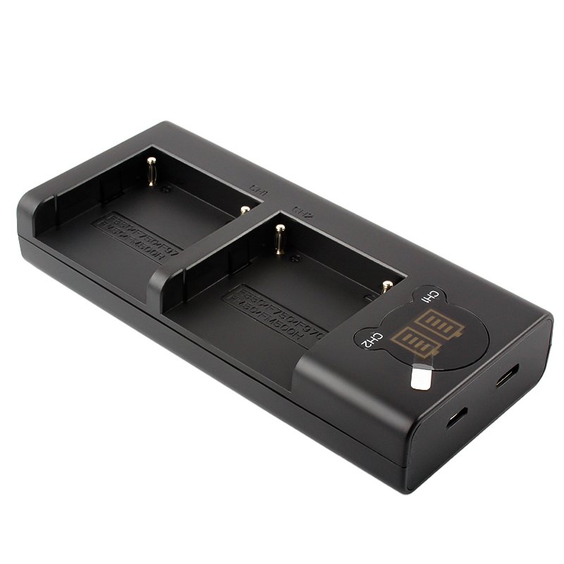 Newer Camera Battery Charger Dual Charger for Sony NP-F970 NP-F950 NP-F750 NP-F550 Battery