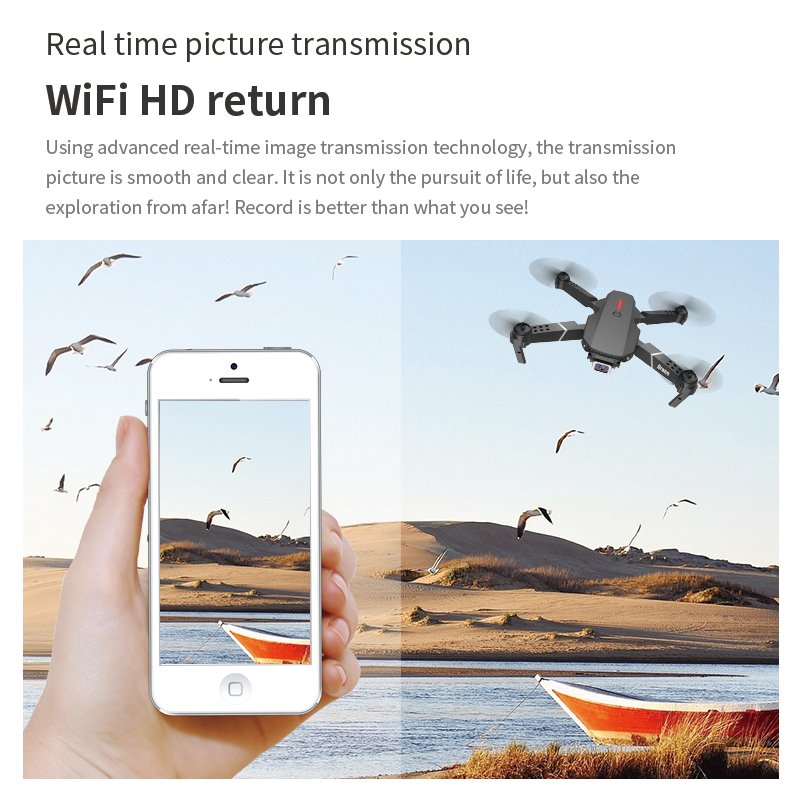 Air shipping JHD E88 Pro mini dron drones with 4k camera profesional remote control battery accessories FPV drone for kids toys