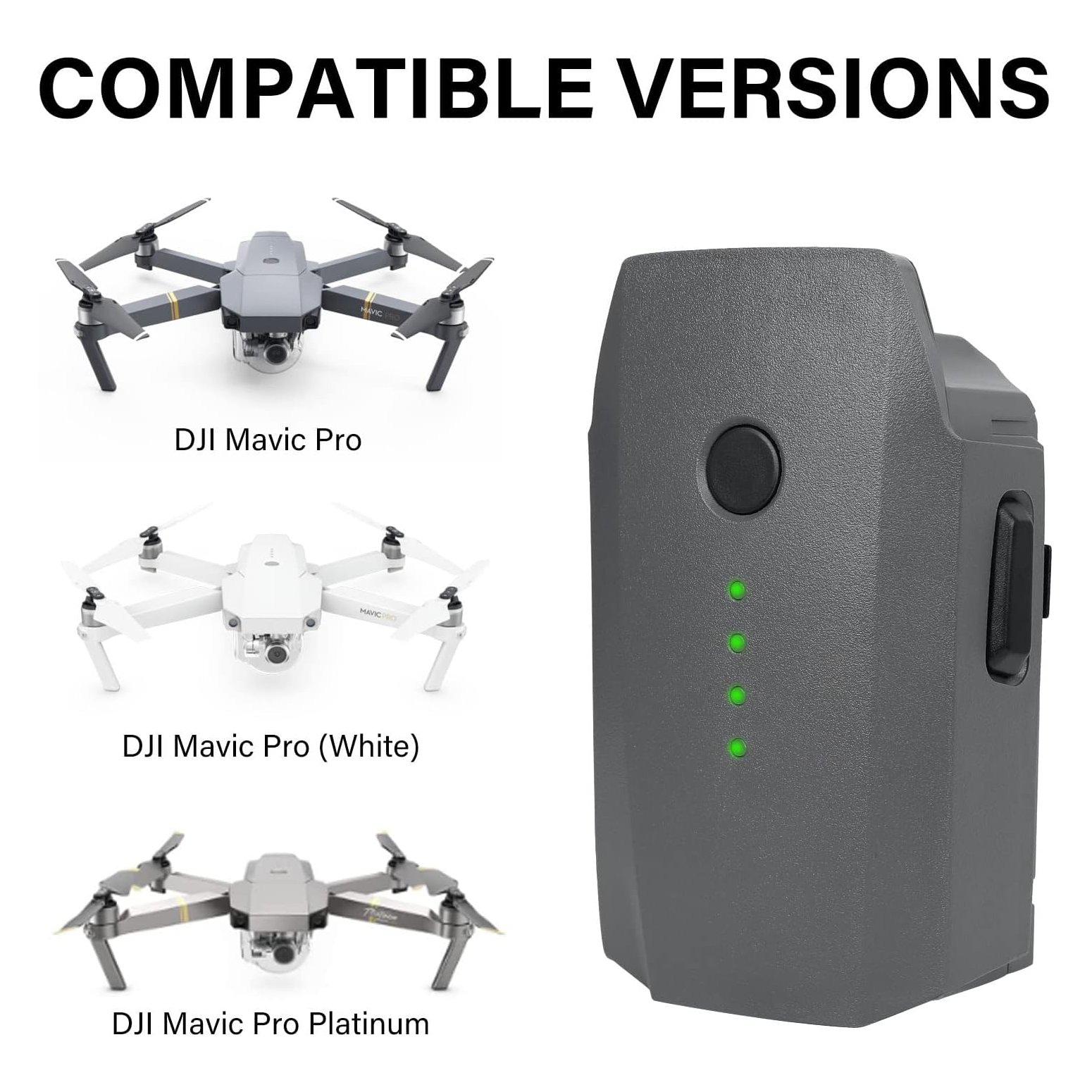 3830mAh Drone Intelligent Flight Replacement DJI Mavic Pro Battery