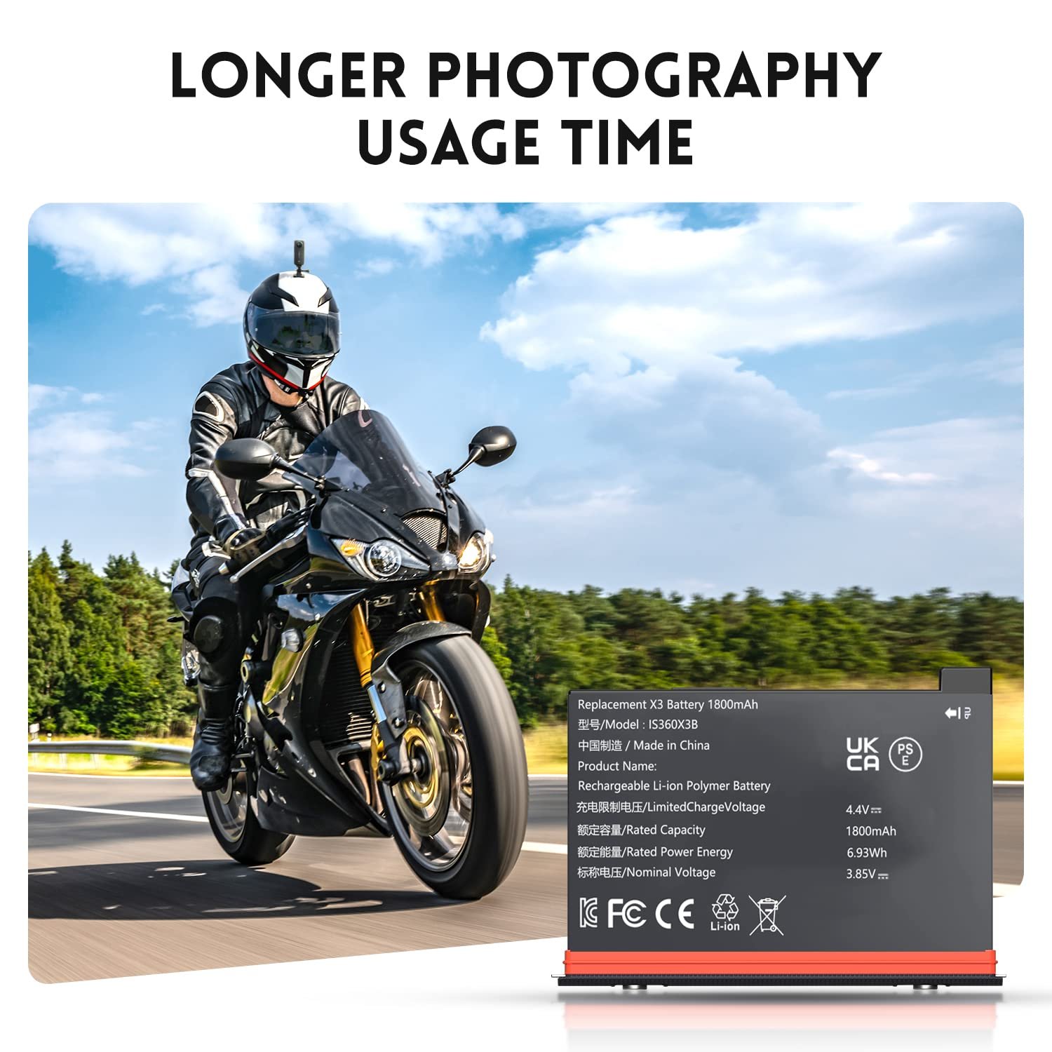 YEAH Quick Portable 2 Channel Charger Storage Station Insta360 x3 Dual Battery Charger Hub for Insta 360 X3