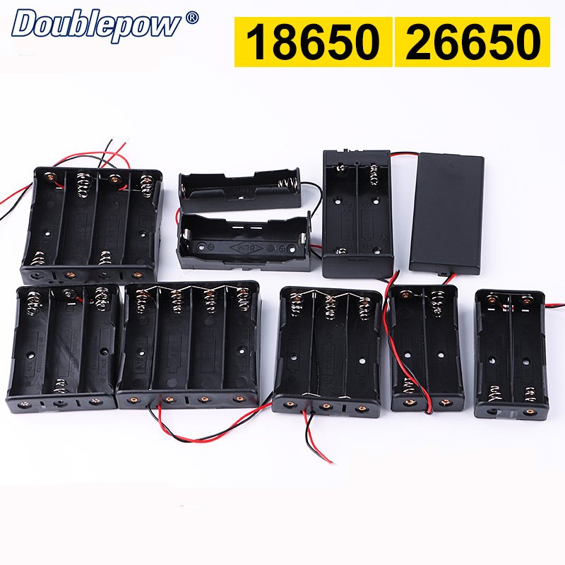 Custom 1.5v 1.2v AA Battery Holder Case with Wire 1 2 3 4 Slot-for Battery Accessories