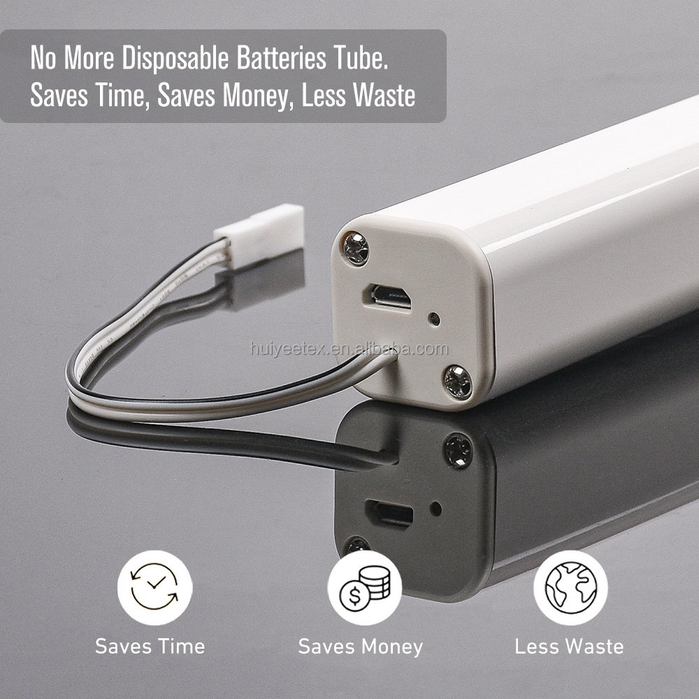 DC1276B Reloadable Battery Tube / Wand 12V Blind Wand Replacement for Motorized Window Shades Powered Automatic Blinds Motor