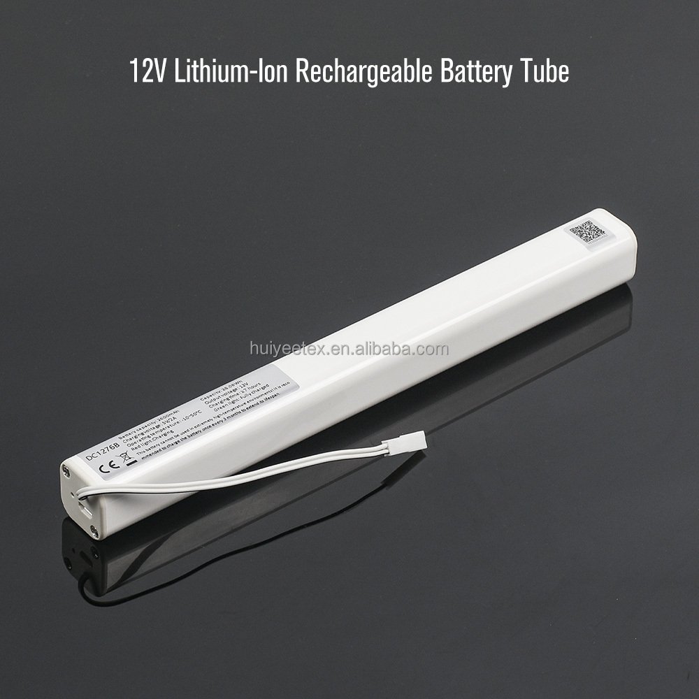 DC1276B Reloadable Battery Tube / Wand 12V Blind Wand Replacement for Motorized Window Shades Powered Automatic Blinds Motor