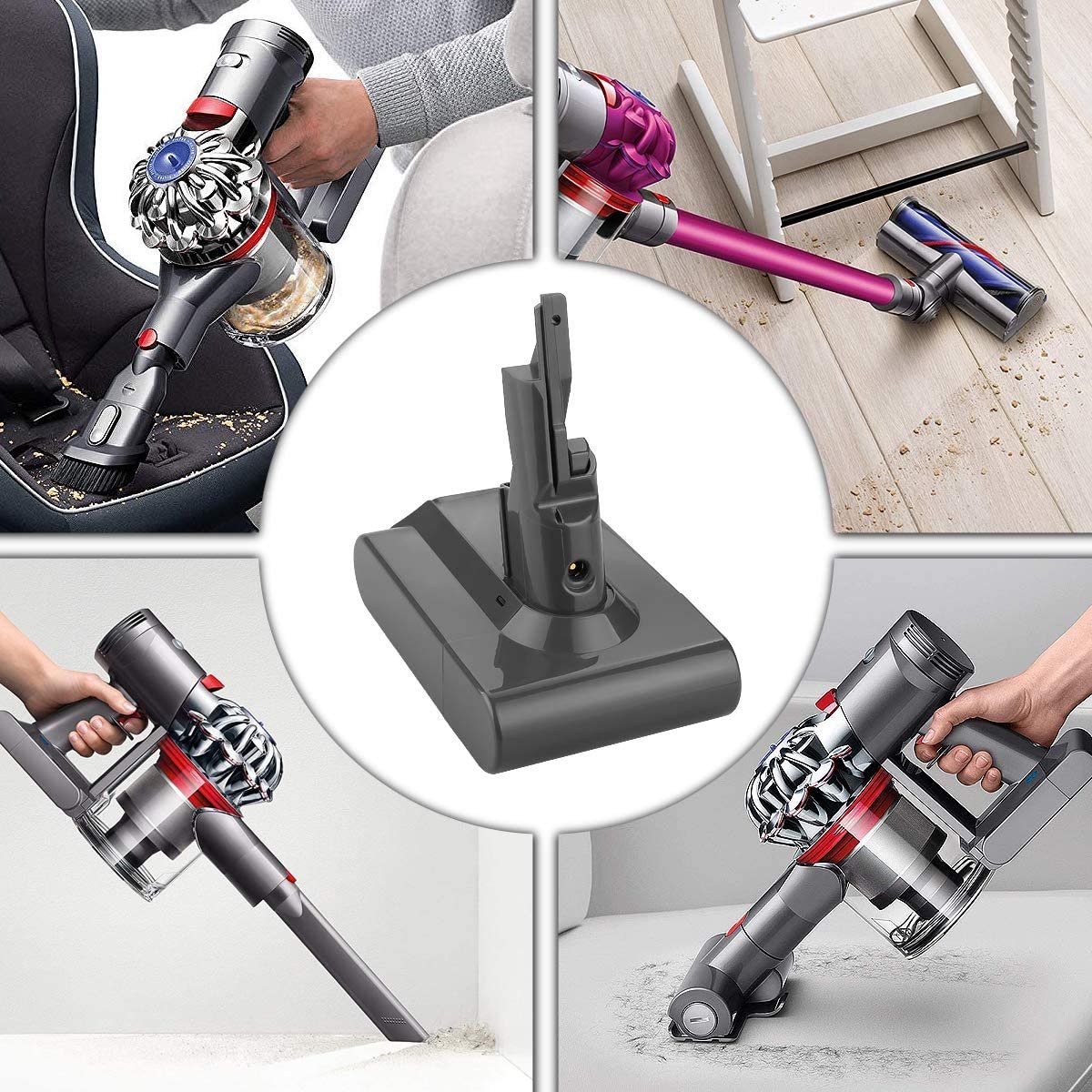 for Dyson V8 Animal Exclusive Cord-Free Vacuum 21.6v 3500mAh Li-ion Replacement Battery power tool accessories