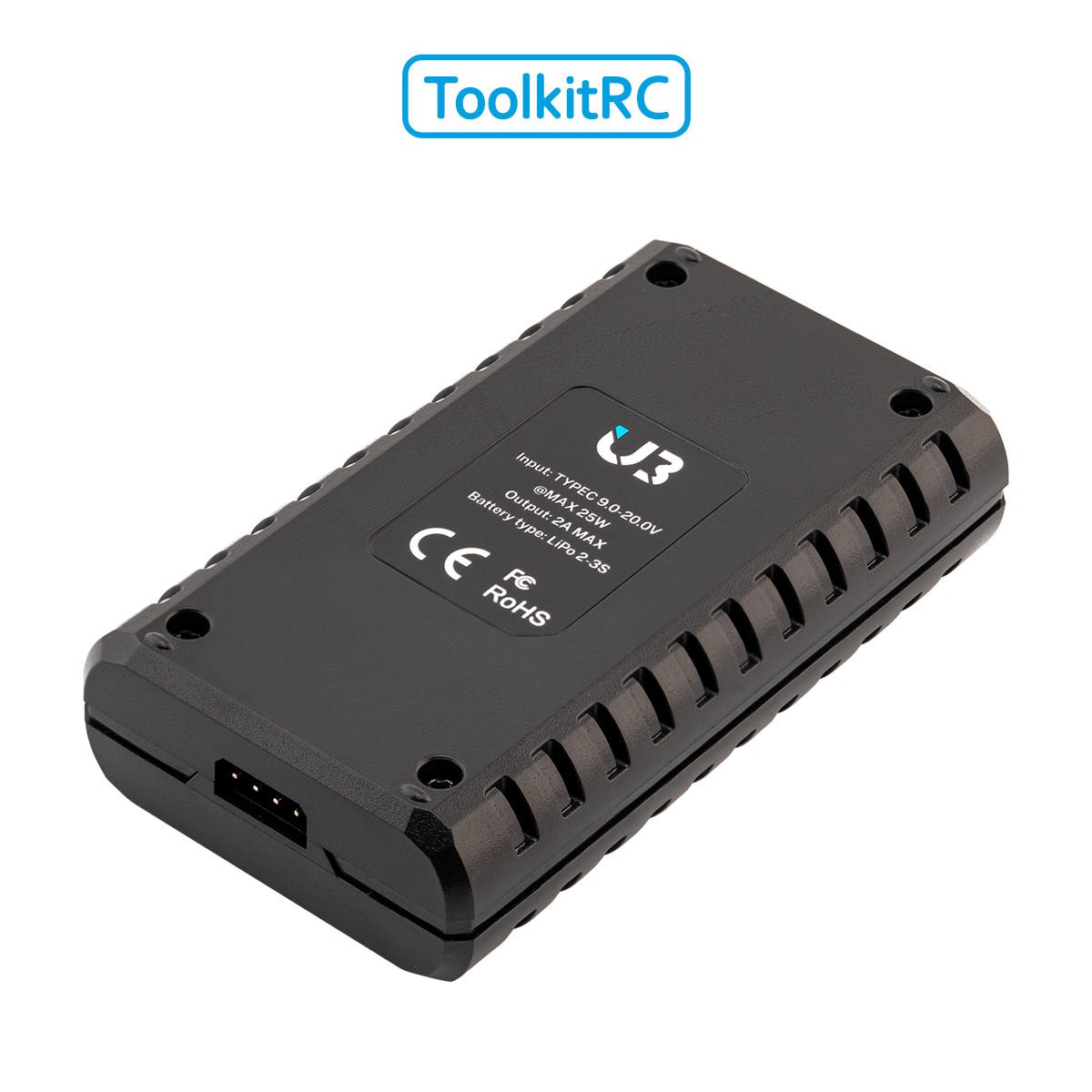 ToolkitRC U3 Type-C 9~20V 2A/20W LiPo 2~3S fast Charger for RC Car Models Aircraft Model