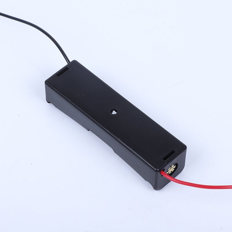 1AA Single Battery Holder Box with Wire Leads for AA Battery Case Accessory One Slot with Terminal