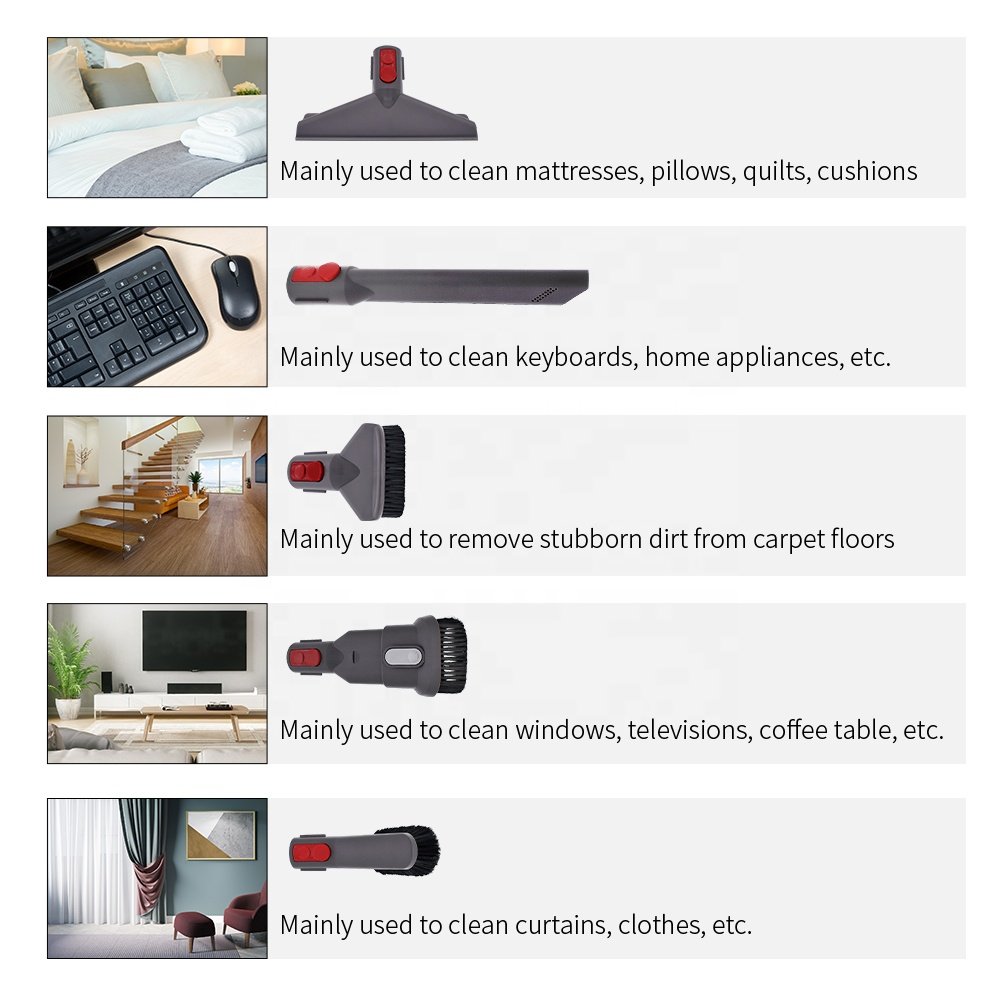 Gen5 V15 V12 V11 V10 V7 V8 Detect Cyclone Torque Drive Absolute Animal Trigger Vacuum Cleaner Accessories Brush Tools Bundle