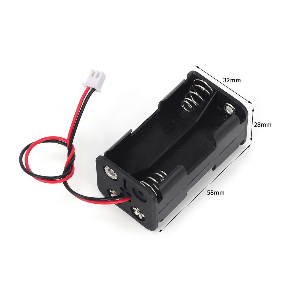 2*2AA battery holder connector 2slot 2*2AA battery holder case with cable