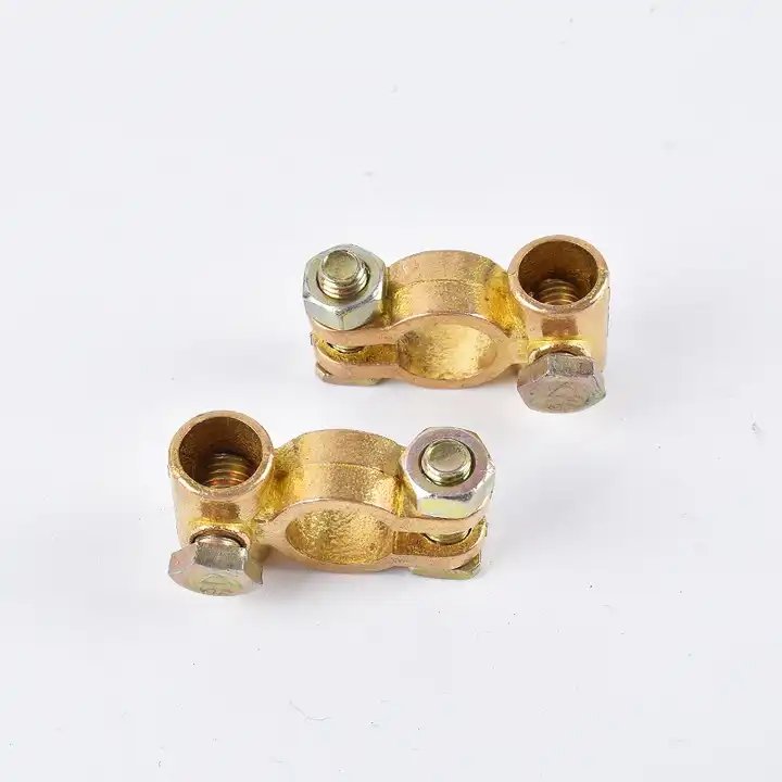 Automotive Car Top Terminals Wire Cable Clamp Terminal Factory 1pair 12V 24V Brass Connecting Cable Universal Car Accessories