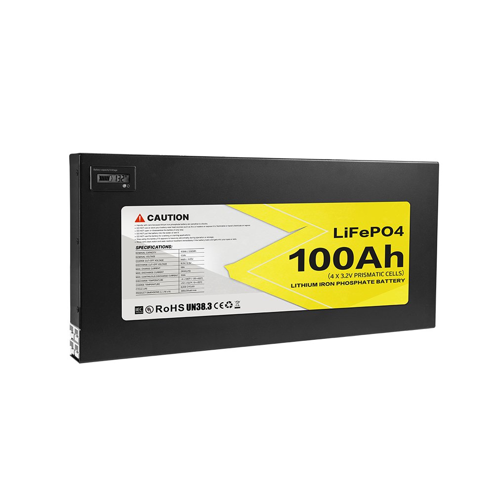 Ultra-thin Lightweight 12v 100ah 200ah Lifepo4 Lithium Battery Slimline Lifepo4 Battery Built In Bms