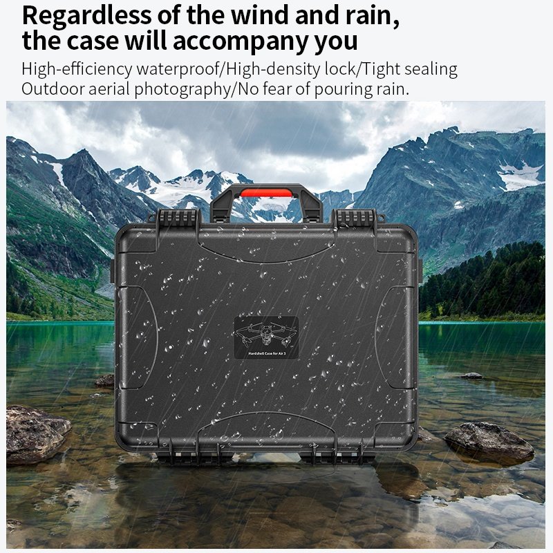 STARTRC ABS Carrying Case RC-N2 Fly More Combo Protective Smart Controller Waterproof Hard Case for DJI Air 3 Drone Accessories