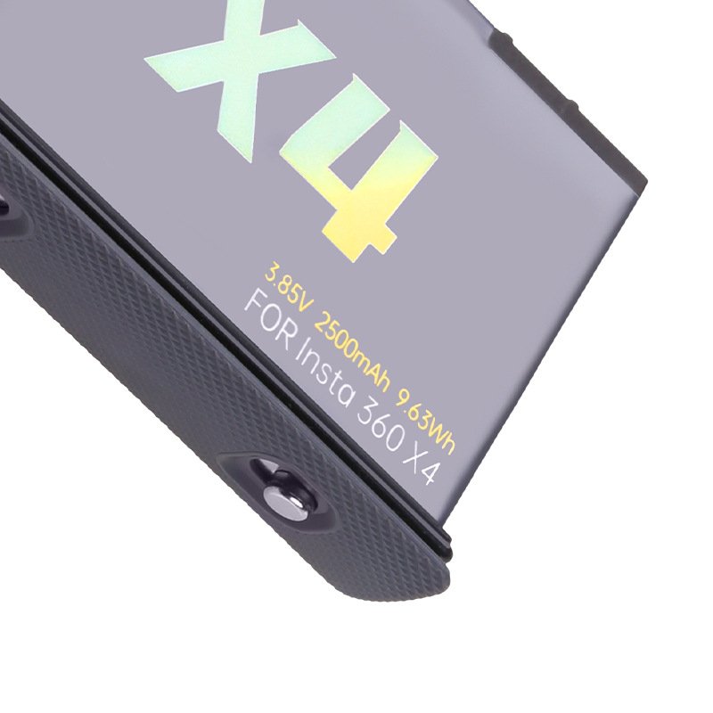 for inst360 X4 Accessory-3.85V 2500mAh Li-ion Battery Replacement Action Sports Camera Battery Made of Durable Plastic