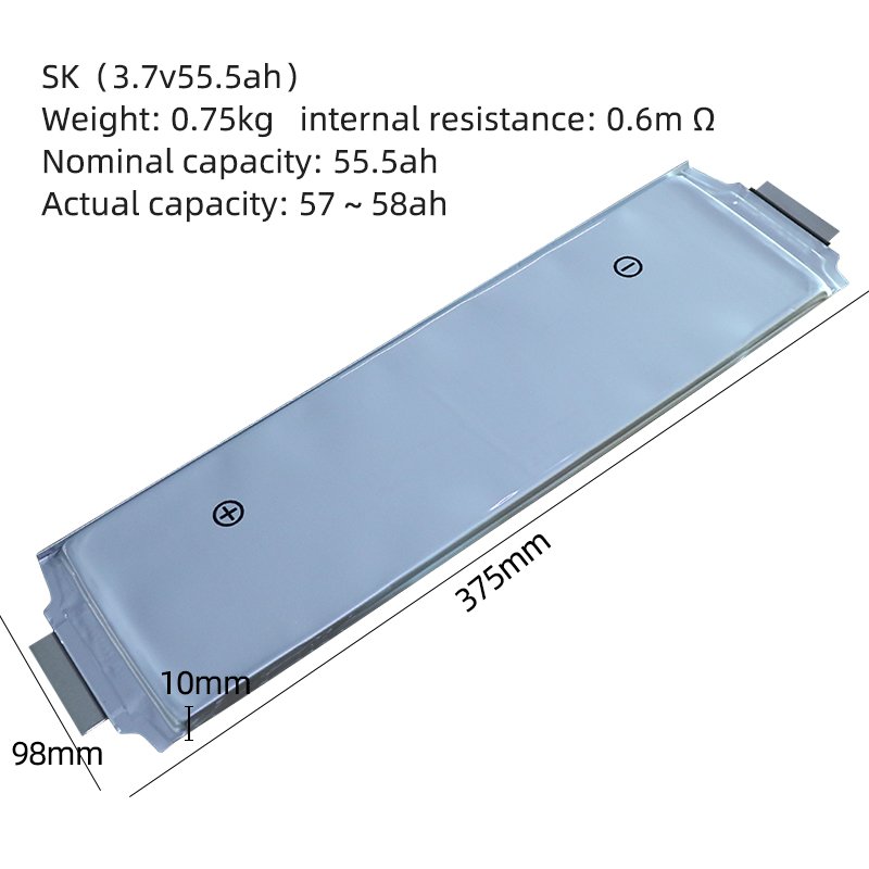 Rechargeable Li Nmc pouch cells 10ah 20ah 30ah 32ah 34ah 38ah 46ah 50ah 55ah 63ah 73ah 3.7v lithium ion polymer lipo batteries