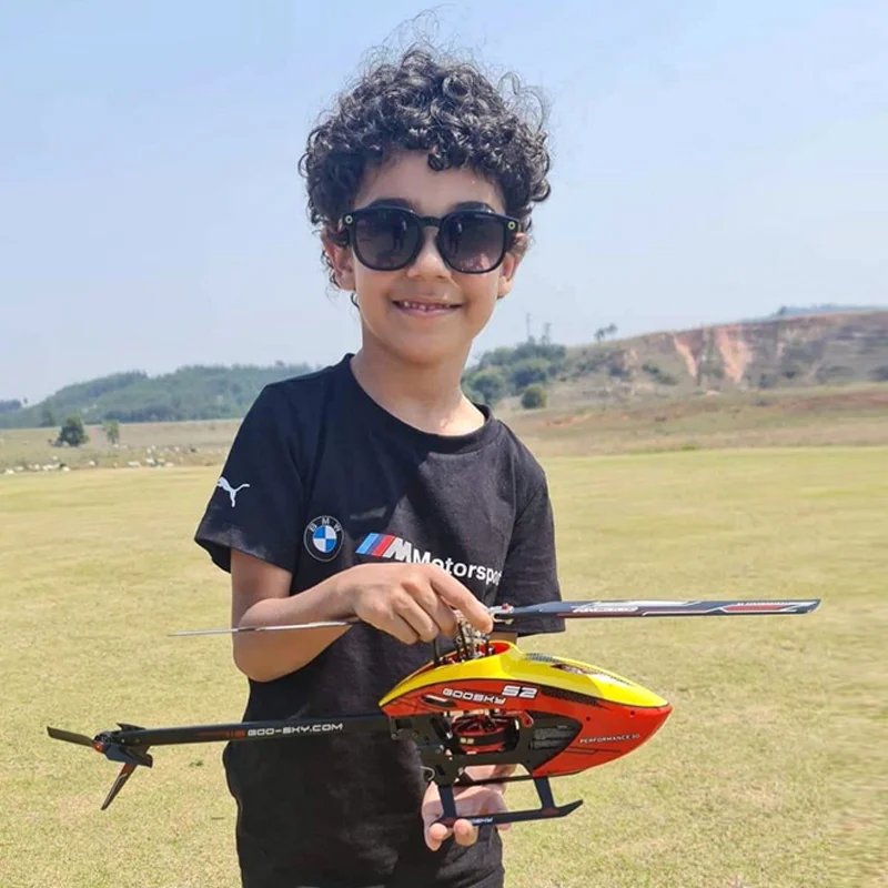 Rc Helicopter Plane Remote Control Aircraft Airplane Men's Children's Toy Radio Flying Wireless Professional Goosky S2 RTF Heli