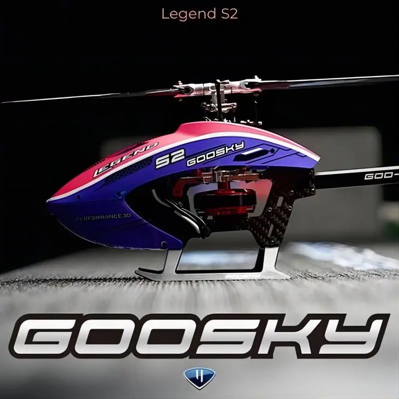 Rc Helicopter Plane Remote Control Aircraft Airplane Men's Children's Toy Radio Flying Wireless Professional Goosky S2 RTF Heli