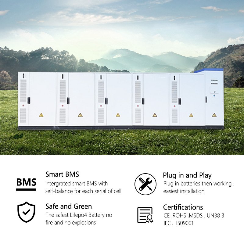 SMS 100kWh 215KWh Lithium Battery Power Storage Energy Container System Factory Use Solar Power Battery System