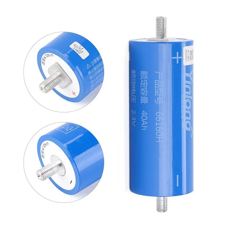 66160 Grade A Bateria Zhuhai Yinlong LTO 2.3V 30 35 40 45 Ah Cells Li Litium Titanate Battery 40Ah