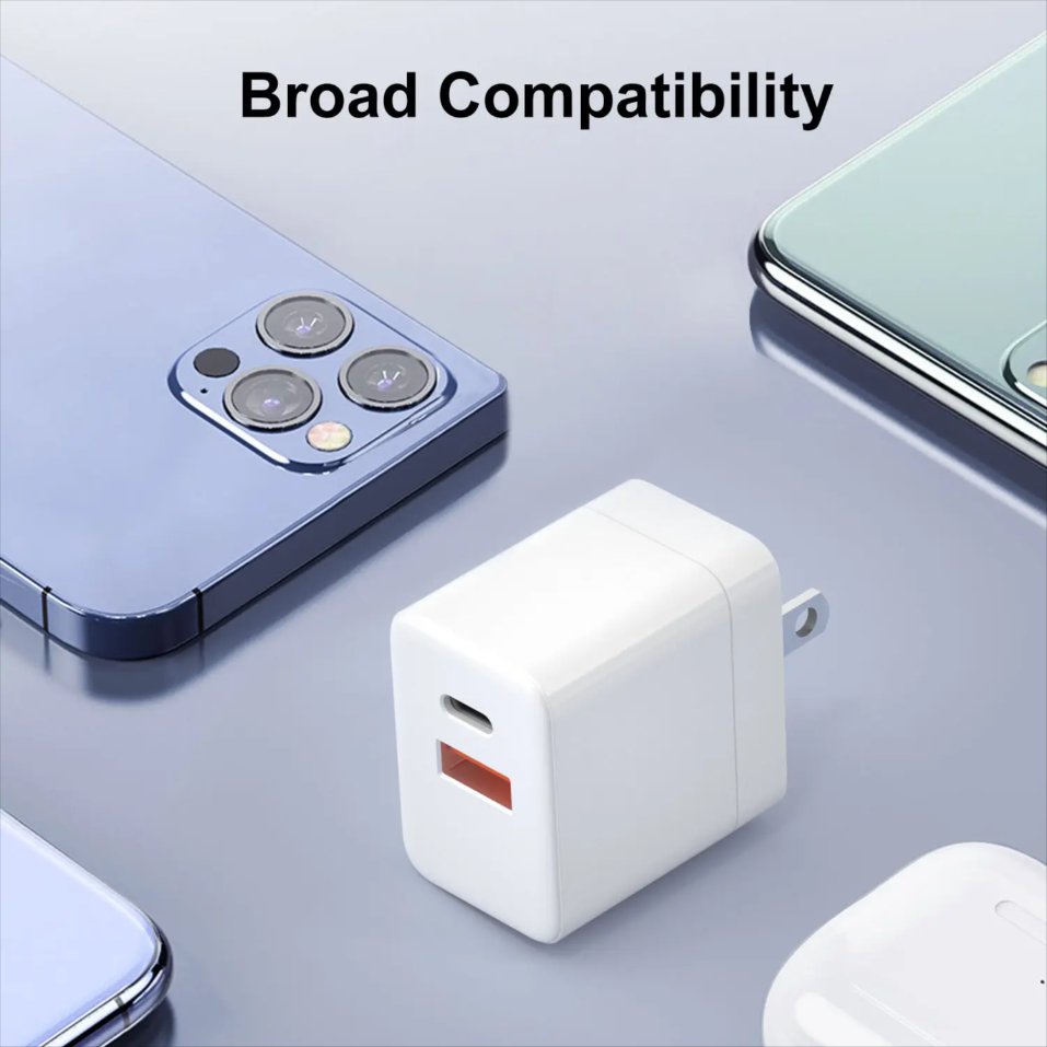 35W PD3.0 and QC 3.0 Wall Charger GaN Fast Charge Power Adapters For Phones