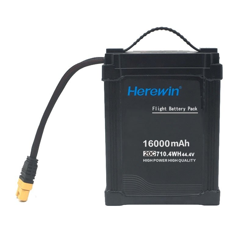 Herewin 16000mAh 12S 44.4V 20C Drone Intelligent Flight Lithium Ion Battery for Agricultural Drone