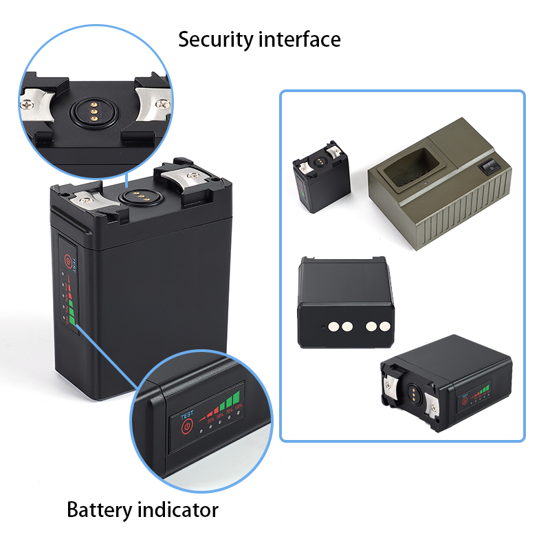 KTN 12.6V 14.8V 18.5V 6Ah 7Ah customizable Li-ion battery series for PRC-104, PRC-119, PRC-138, KY-57 radios, robots, UAV