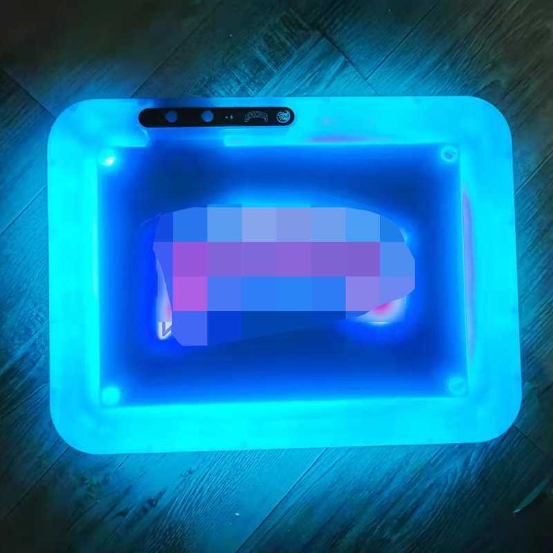 Glow Rolling Tray Custom Logo Accessories Factory Direct Sale Plastic Led Speaker Rolling Tray With Battery Tray Smok
