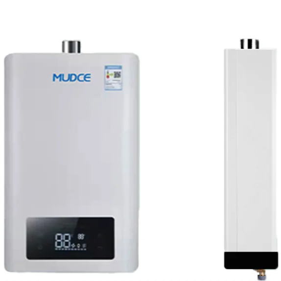 13L pure Dry fever prevention safety equipment LCD screen touch operation tankless gas water heater for bathroom