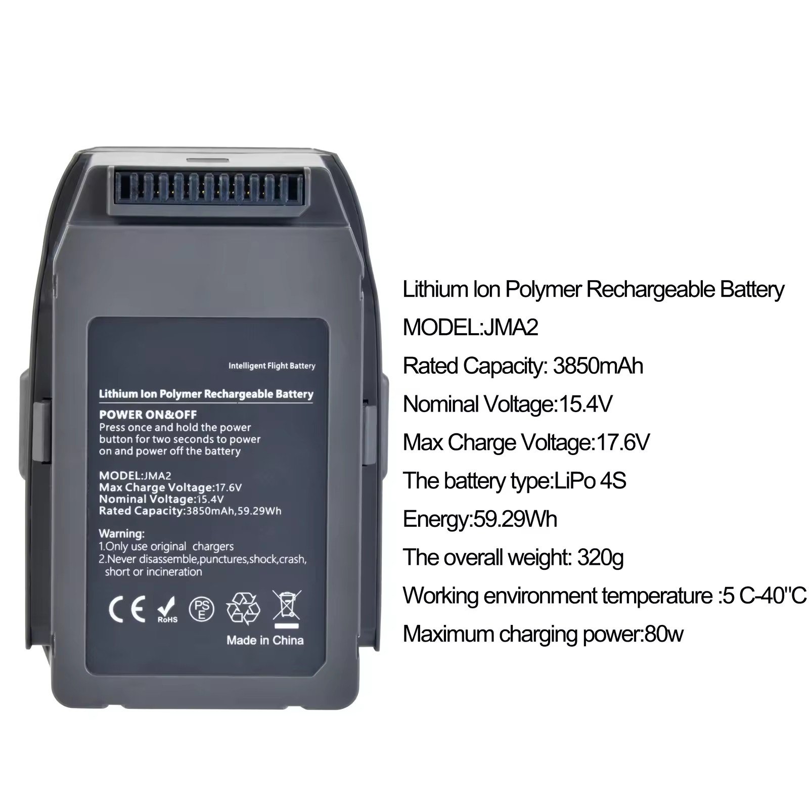 Intelligent flight battery suitable for DJI Mavic 2 professional zoom Mavic battery accessories 3850mAh