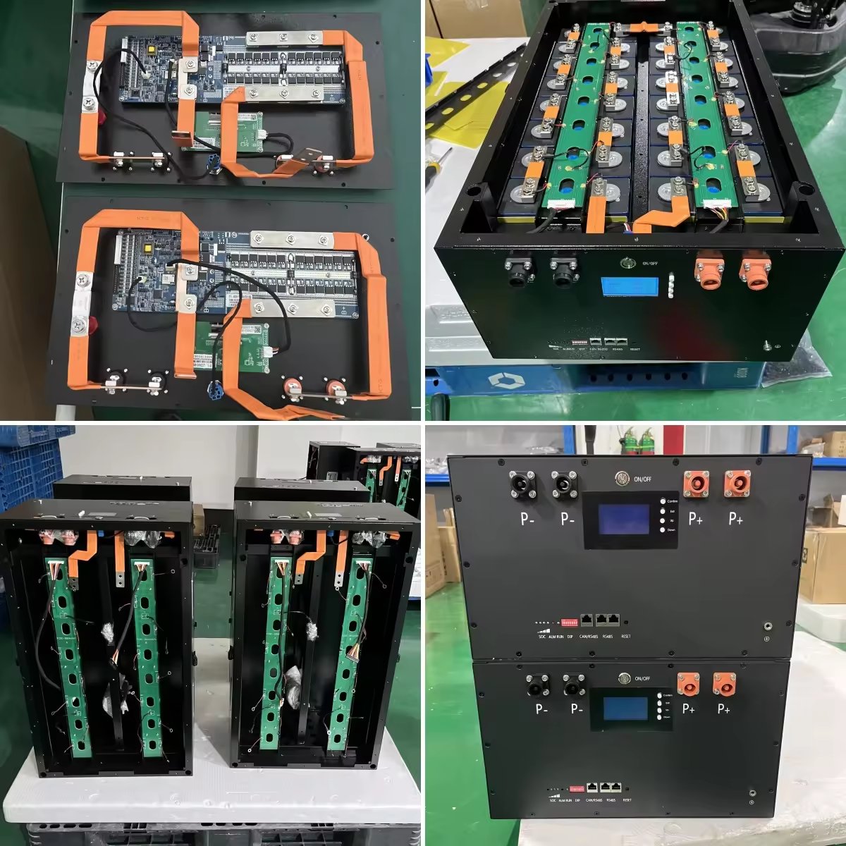 48V DIY Box lifepo4 Cells Box Case Solar Electricity Storage Batteries Metal Empty Box Accessories with PCB Board