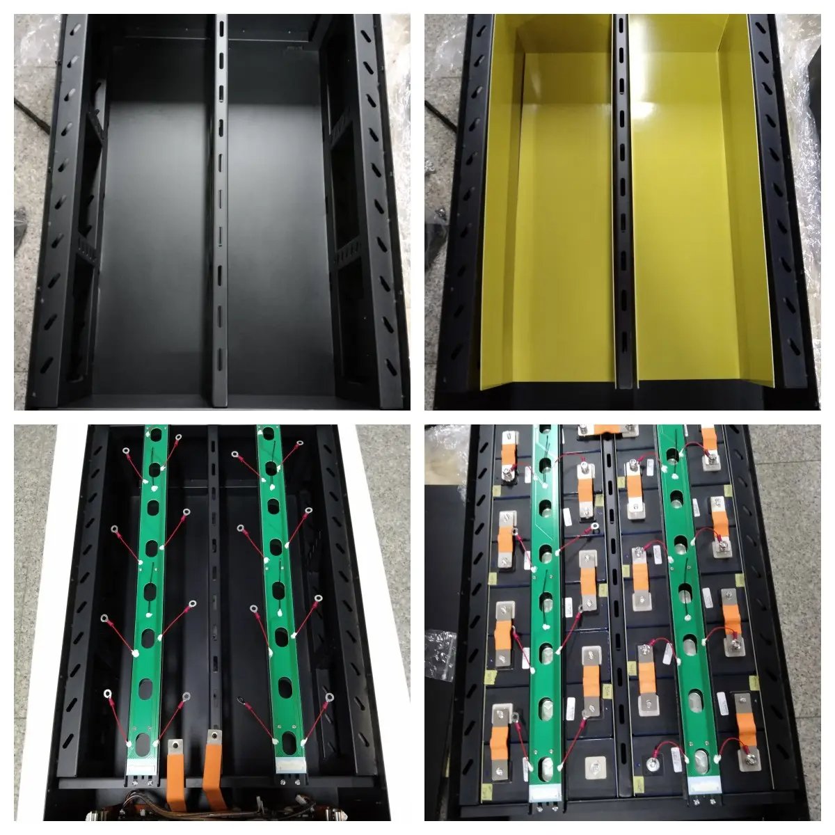 48V DIY Box lifepo4 Cells Box Case Solar Electricity Storage Batteries Metal Empty Box Accessories with PCB Board