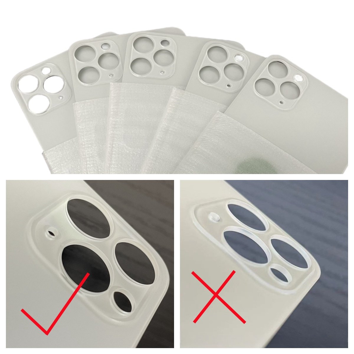 OEM Quality for iPhone 11 12 13 14 15 16 Series Mini Plus Pro Max Big Hole Original Back Glass Cover Housing with Logo