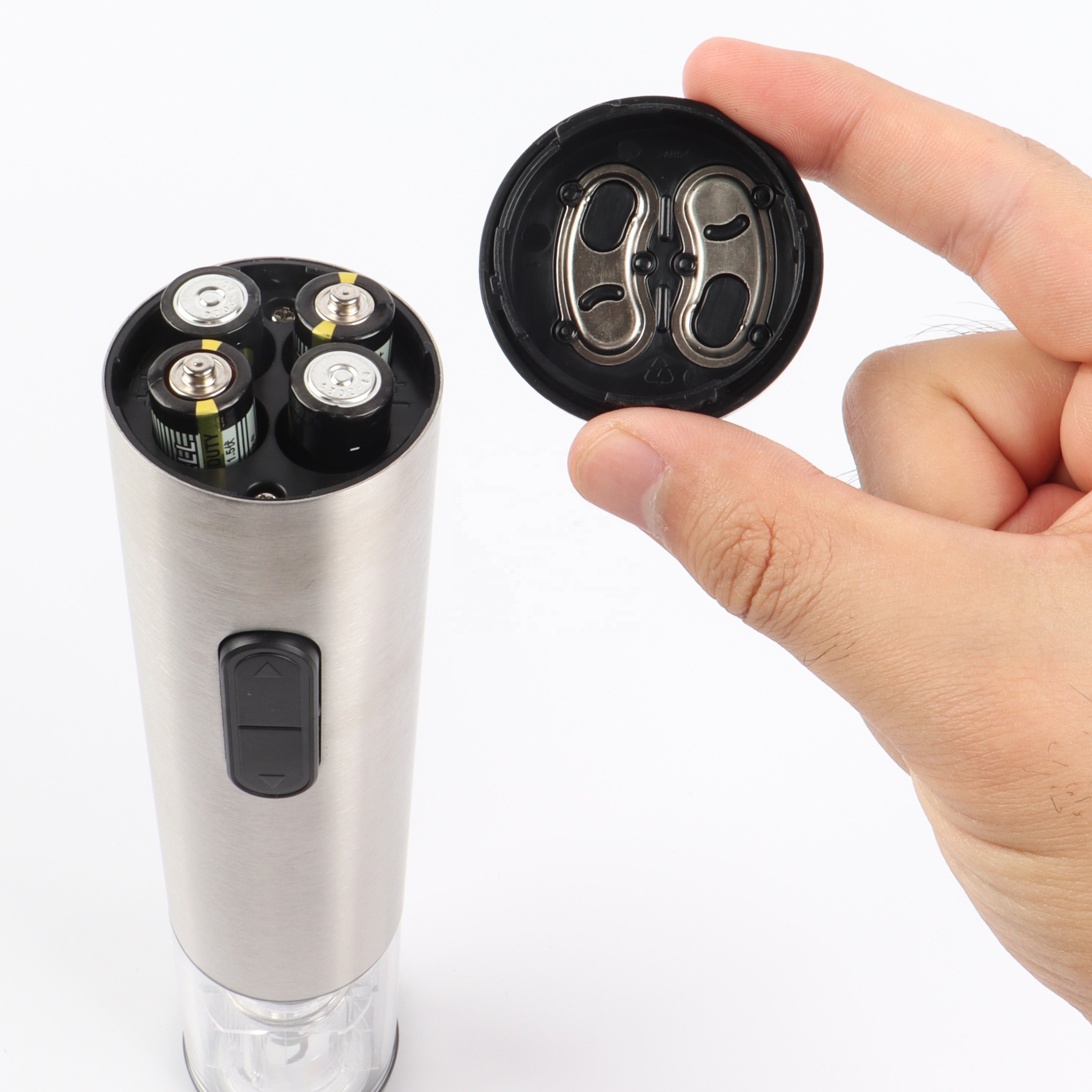 High Quality Bar Accessories Electric Wine Bottle Opener Rechargeable Corkscrew Custom Wine Opener Set Stainless Steel Metal