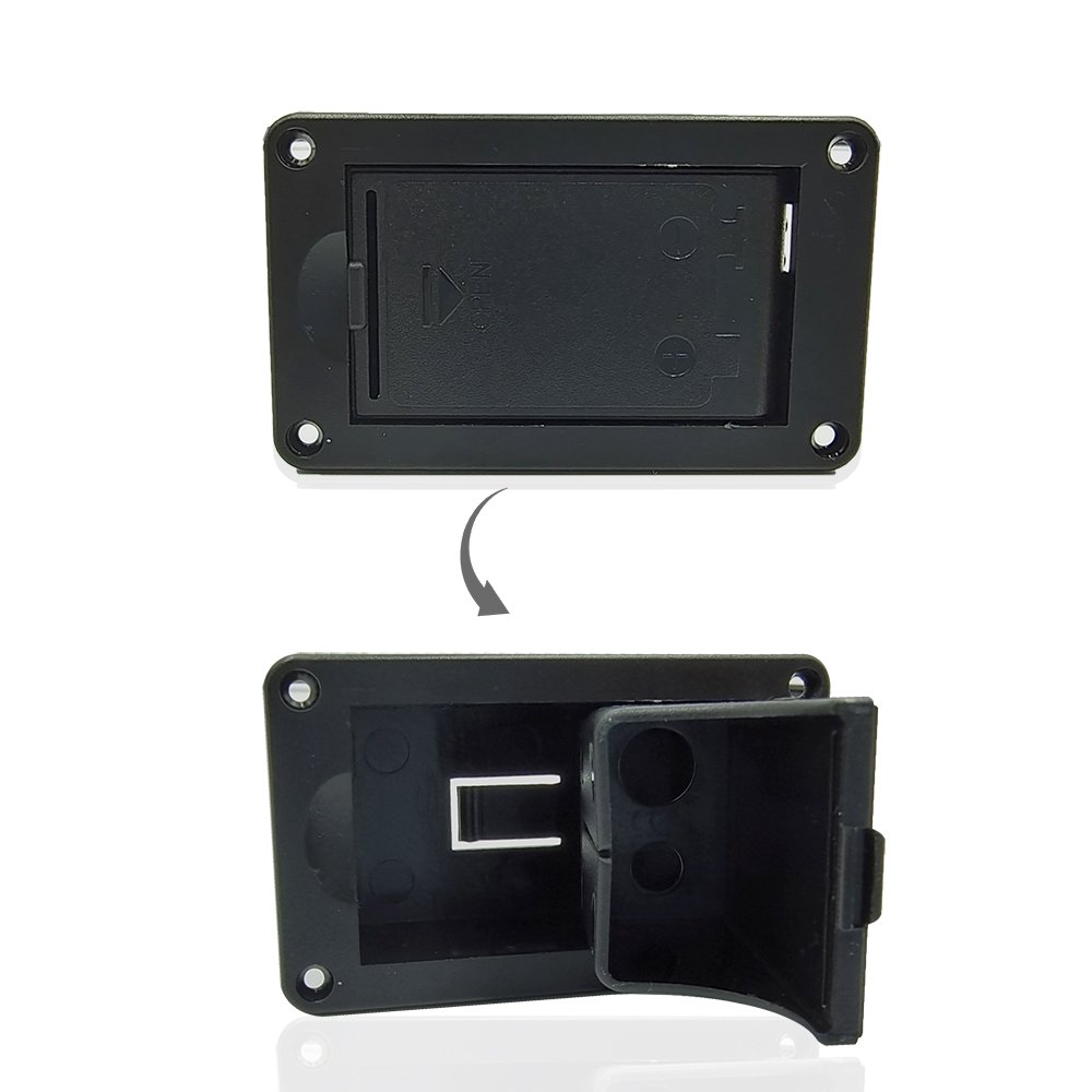 Top Selling Products 6f22 9 Volt Battery Box No Contact Flip Type Guitar Pickup Parts Accessories 9v Holder