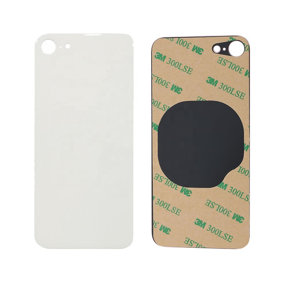For iPhone SE 2 2020 2024 Original Big Camera Hole Rear Back Glass Cover Housing Replacement With Logo Adhesivie Sticker