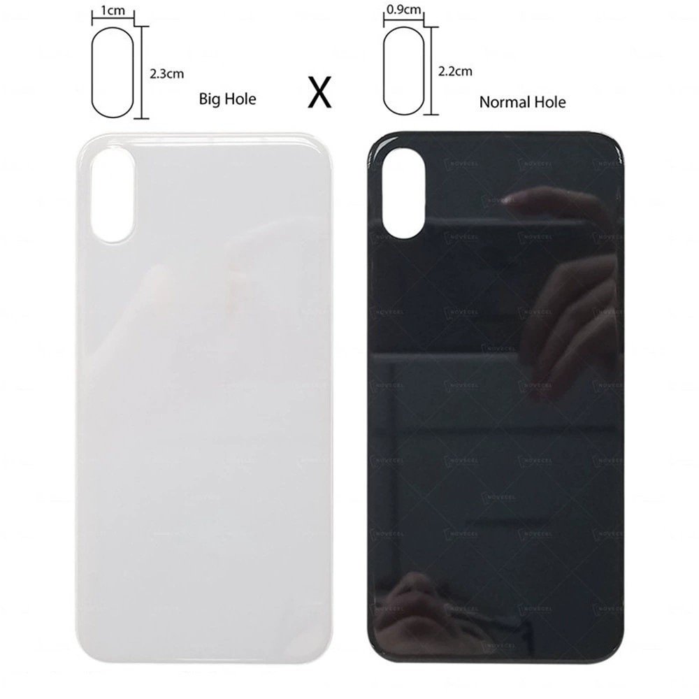 For iPhone SE 2 2020 2024 Original Big Camera Hole Rear Back Glass Cover Housing Replacement With Logo Adhesivie Sticker