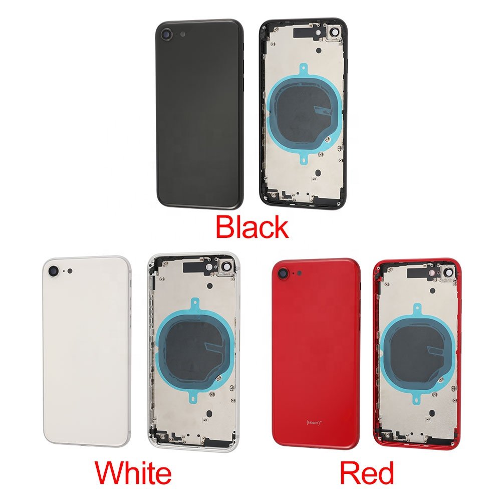 For iPhone SE 2 2020 2024 Original Big Camera Hole Rear Back Glass Cover Housing Replacement With Logo Adhesivie Sticker