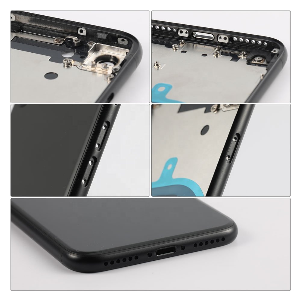 For iPhone SE 2 2020 2024 Original Big Camera Hole Rear Back Glass Cover Housing Replacement With Logo Adhesivie Sticker
