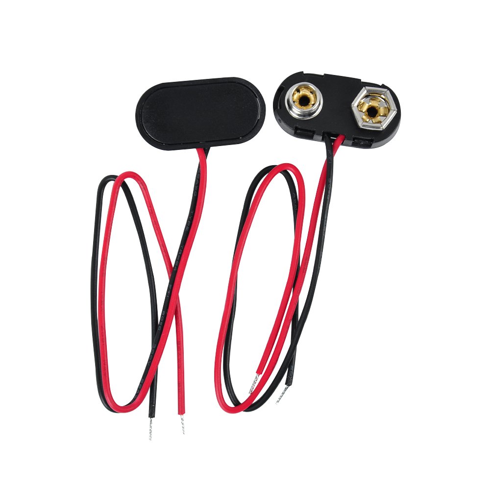 Wide Utility Black T-shaped Battery with Hard Buckle Insulated Lead to Prevent Leakage Essential Battery Accessory