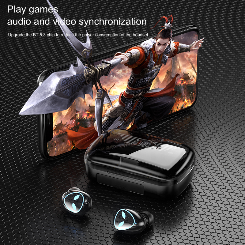 M20 In Ear Air Buds Pods Sports Gaming Headsets Power Bank Airbuds Earphones Headphones LCD Display M20 Wireless Headphones